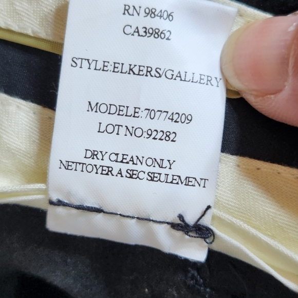 Theory Elkers Plaid Pant Wool Blend Wide Leg, Size 10 - Picture 14 of 14